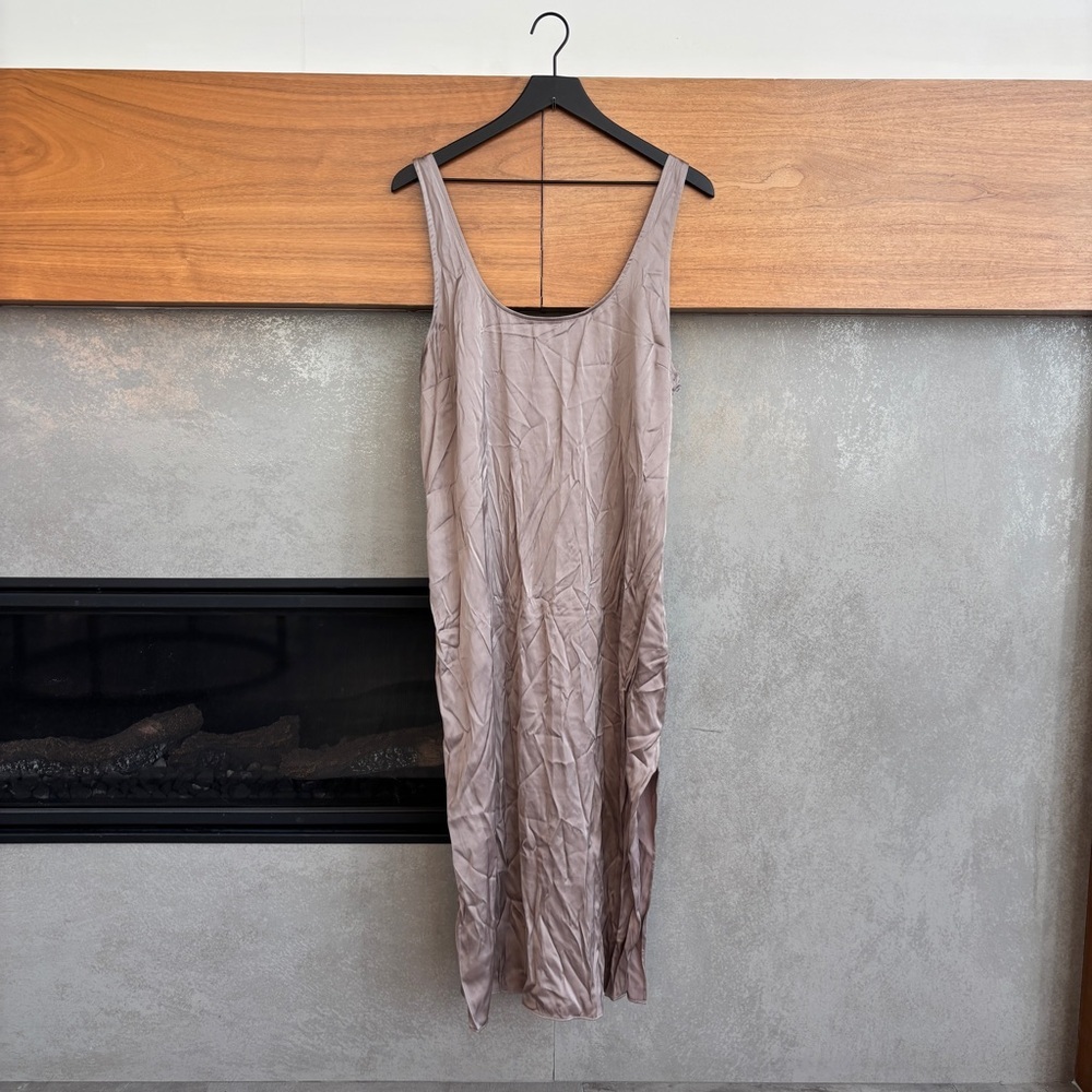 NWT Abercrombie & Fitch Midi Satin
Sleeveless Slip Dress, Size L